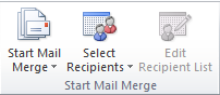 fungsi grup start mail merge pada tab mailling
