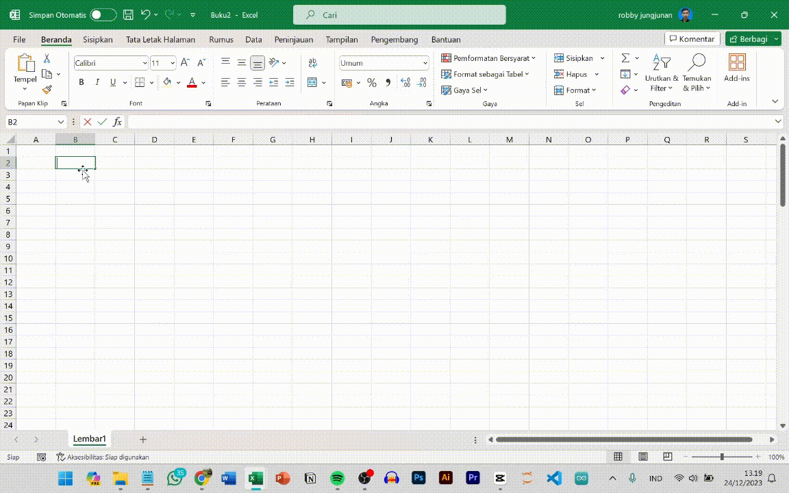 Fungsi Fill Series Excel Membuat Nomor Urut